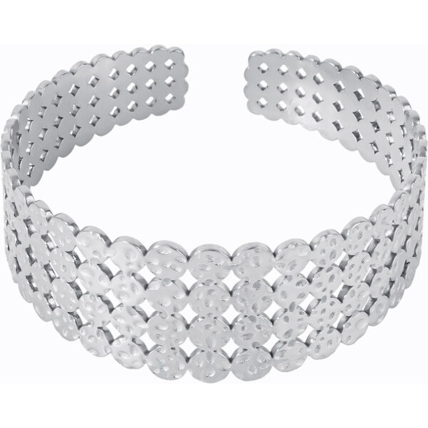 Impress Jewelry Dámsky oceľový náramok Dots forever otvorený 65229795