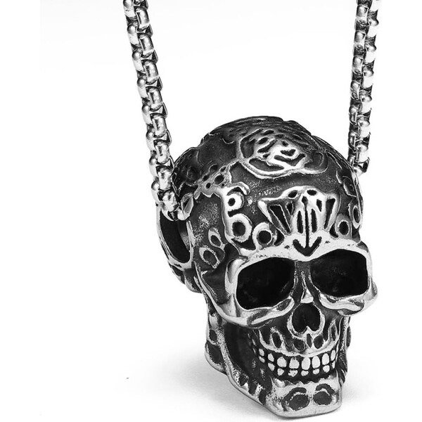 Impress Jewelry Prívesok z chirurgickej ocele Mexická lebka Muertes 65229800
