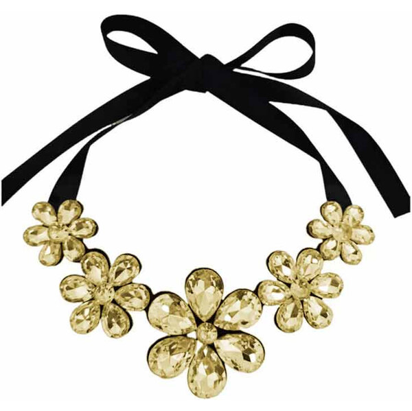 Lodestar Masívny kvetinový náhrdelník Žltý 65229809