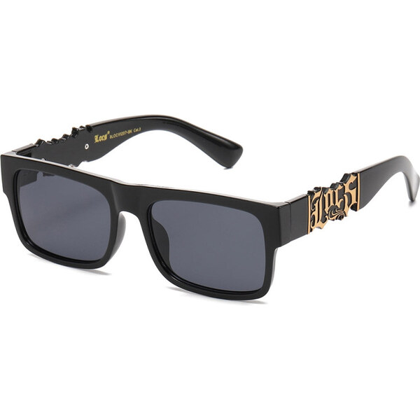 LOCS Gangster slnečné okuliare Čierno Zlaté 65229825