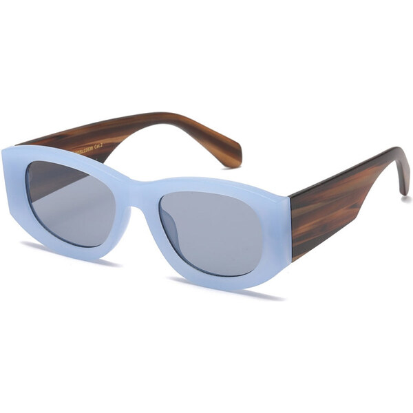 GISELLE Wood edition Dámske oválne slnečné okuliare Modré 65229845