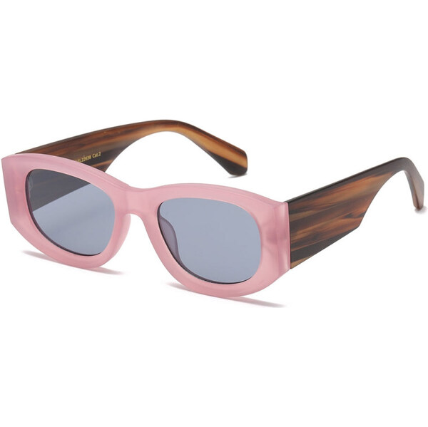 GISELLE Wood edition Dámske oválne slnečné okuliare Ružové 65229846