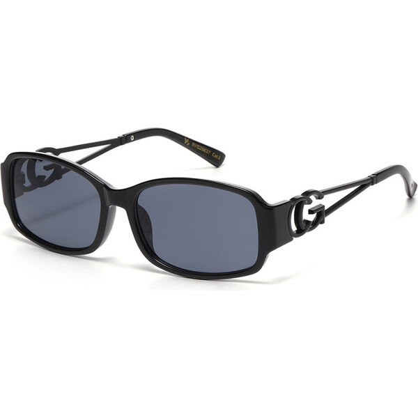 VG sunglasses VG Oval dámske slnečné okuliare Čierne dymové 65229861