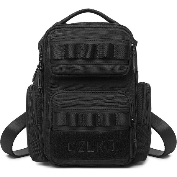 Ozuko crossbody taška aj ľadvinka na stehno Nešer Čierna 4.5L 65229956
