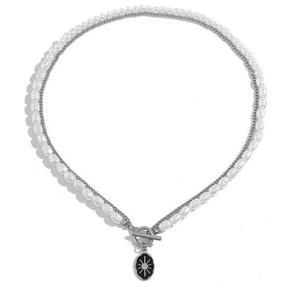 Impress Jewelry Pánsky náhrdelník z umelými perlami Stellar 65229967