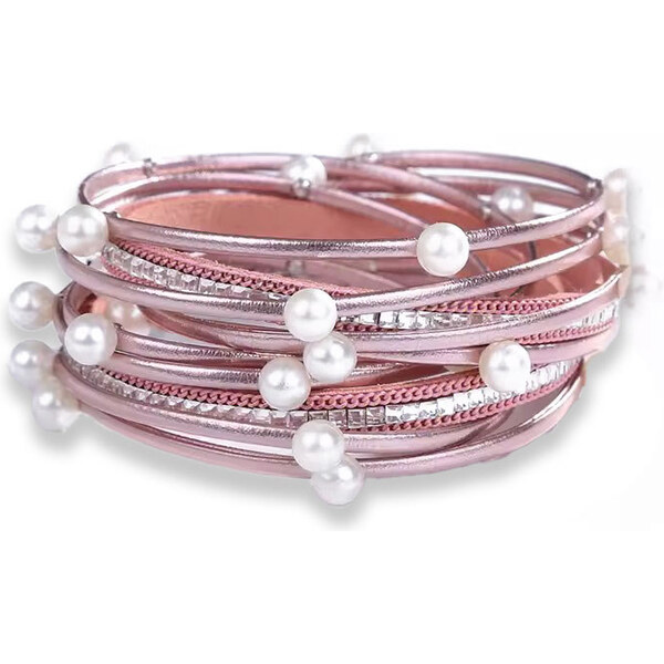 Lodestar Metalický náramok na ruku Chubby Ružový 65229984