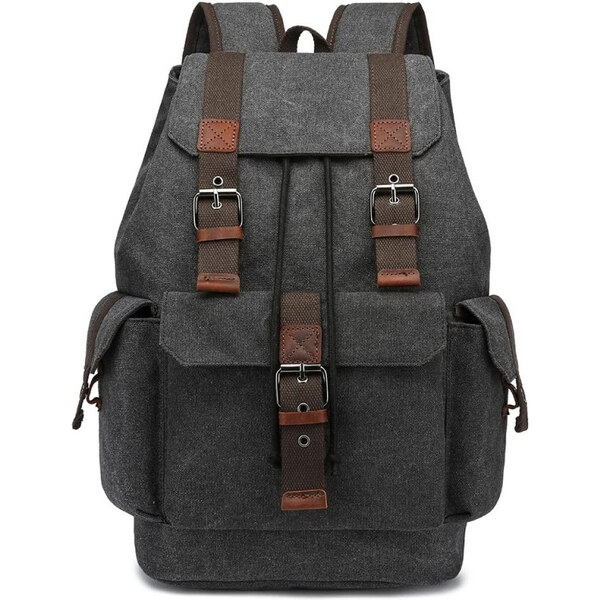 Canvasio plátený sťahovací batoh Bilder Čierny 25L 65229995