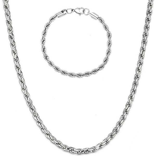 Impress Jewelry Súprava z chirurgickej ocele Just Twisted 3 mm / 65230028