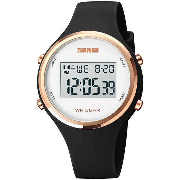 SKMEI 1720 dámske digitálne hodinky Lana Čierne 65230039