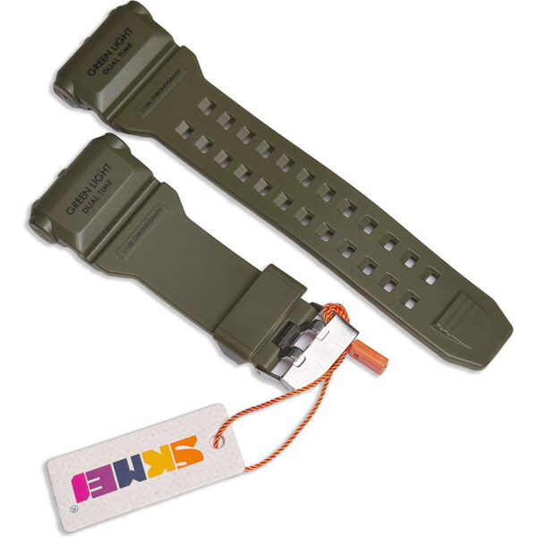 Náhradný remienok pre duálne hodinky Skmei 1637 Shaked Zelené 65230048