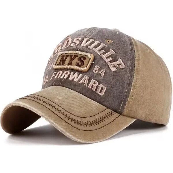 EDIKO Bavlnená Šiltovka so šiltom Brosville Hnedá 65230067