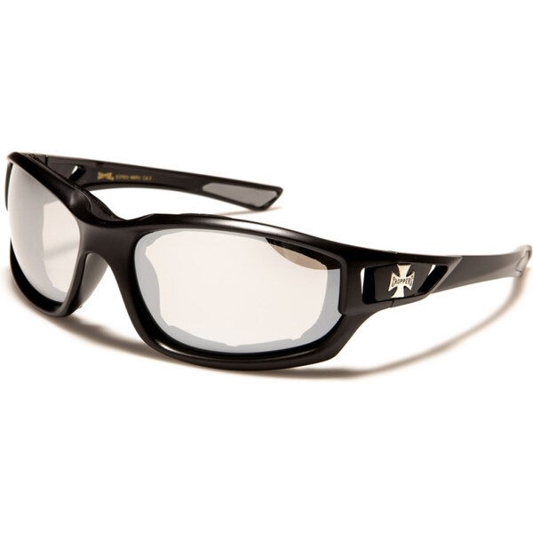 CHOPPERS Biker SMOOTH-FIBER Slnečné okuliare Čierne zrkadlovky 65230074