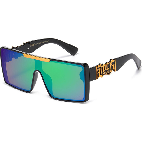 LOCS Hombre hranaté slnečné okuliare Modro-zelené 65230104