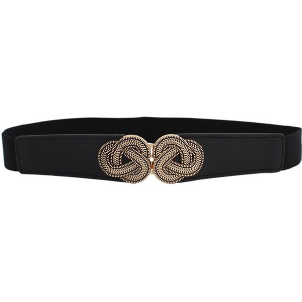 Lifestyle Dámsky tenký elastický opasok na šaty Venil Čierny 65230124