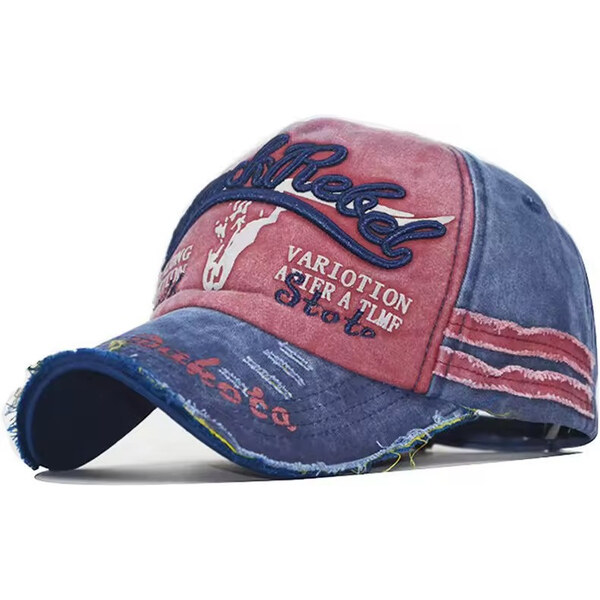 EDIKO Bavlnená Šiltovka Blackrebel Dakota Červená 65230173