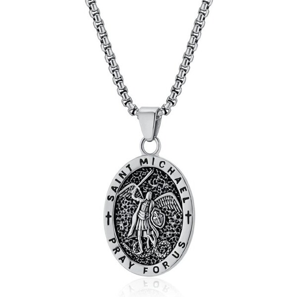 Impress Jewelry Prívesok z chirurgickej ocele ochránca Michael 65230219