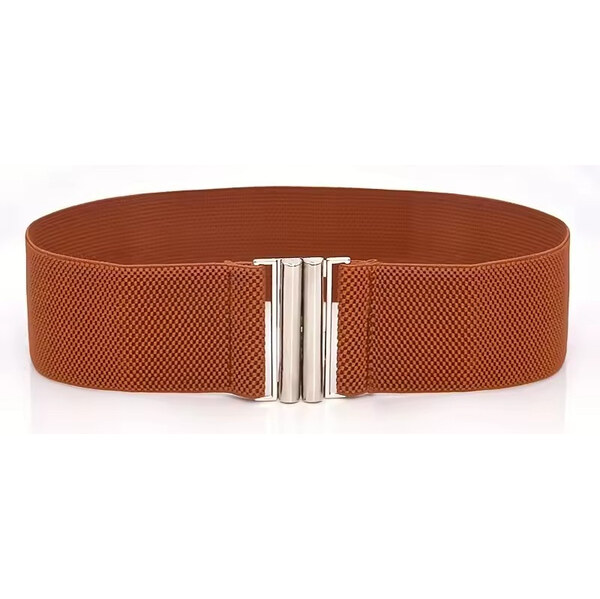 Lifestyle Dámsky opasok na šaty s prackou Cummer Hnedý-strieborný 65230239