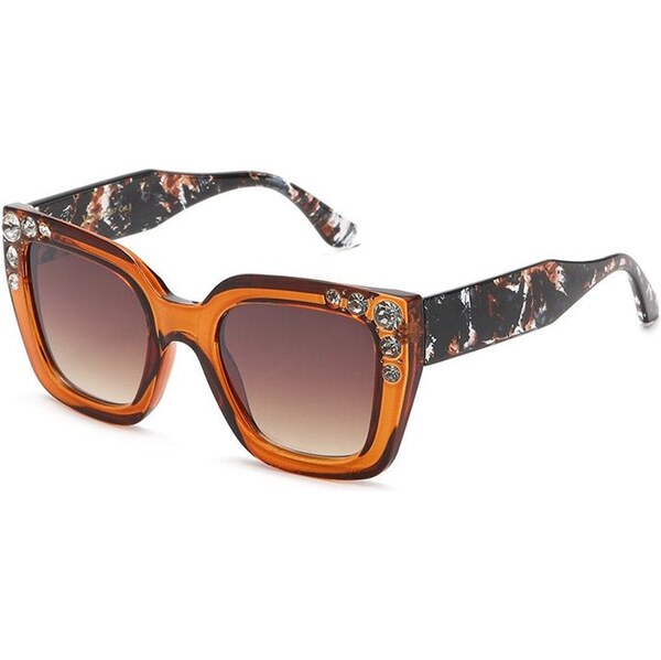 VG sunglasses VG Glisten Cat eye dámske slnečné okuliare Oranžové 65230264