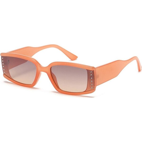 VG sunglasses VG Crystals dámske obdĺžnikové slnečné okuliare Oranžové 65230272