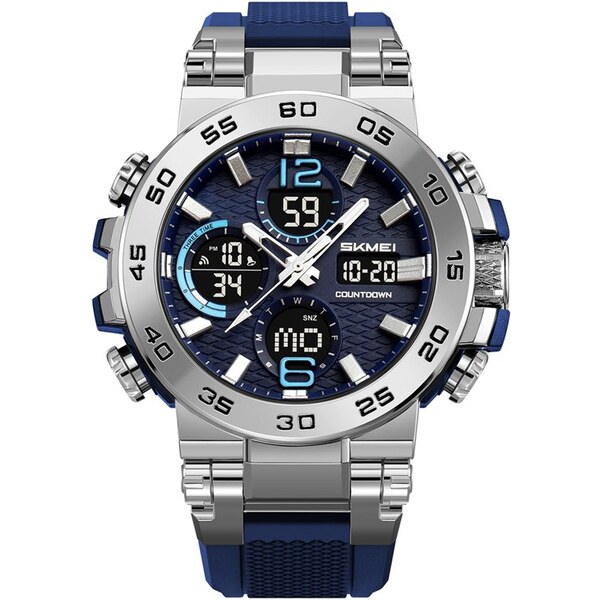 Skmei 2499 pánske duálne hodinky Megatron Modré 65230284