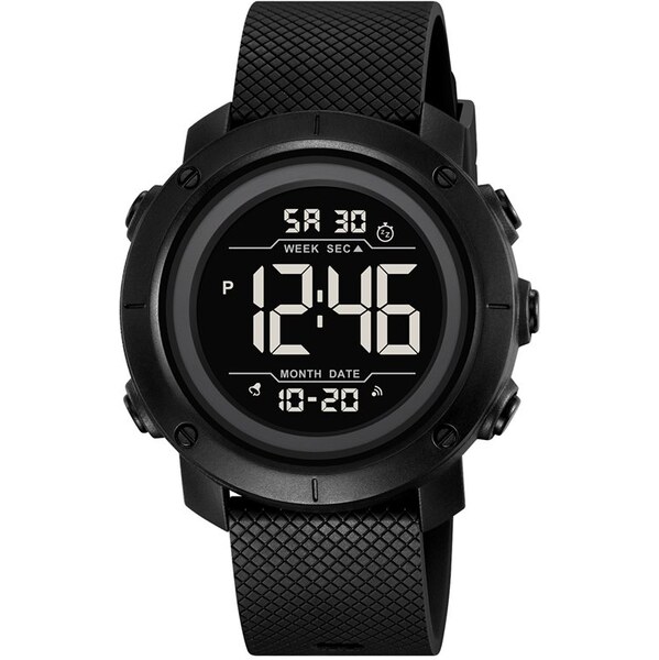 SKMEI 2497 digitálne hodinky Stalwart Čierne 65230302
