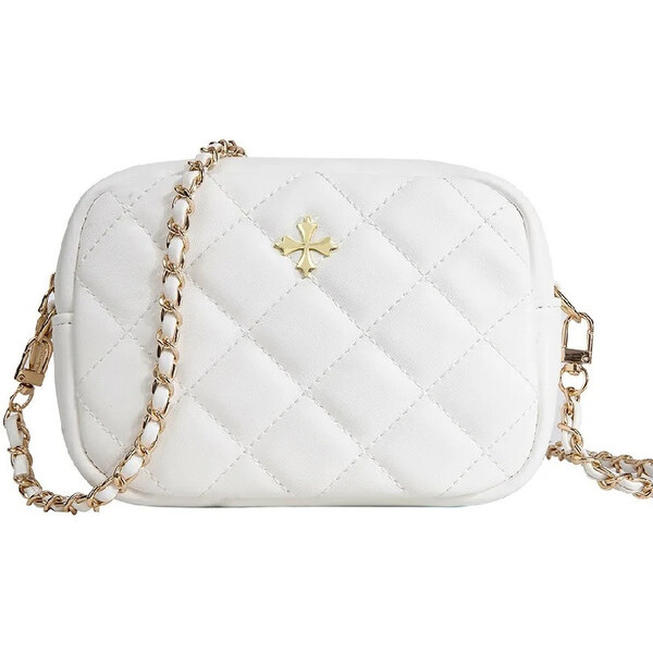 Baellerry malá prešívaná kabelka Kená Biela 65230320