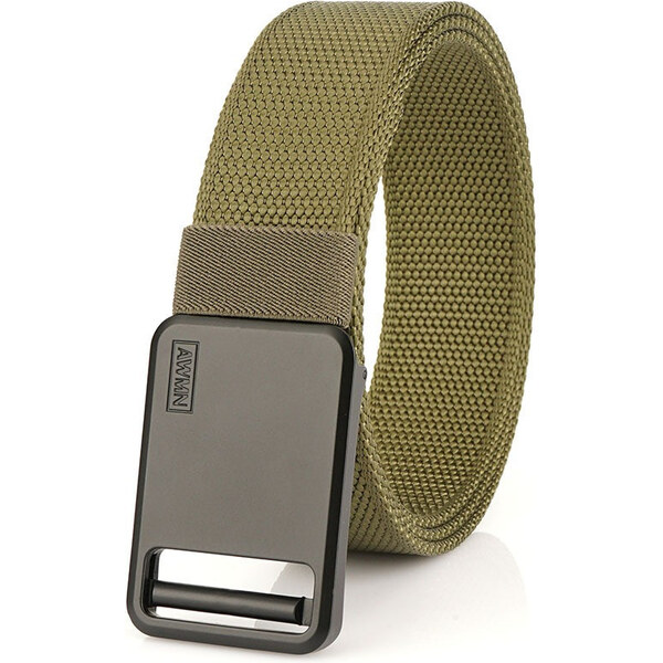 Lifestyle Nylonový opasok s kovovou prackou Košen Zelený 65230351