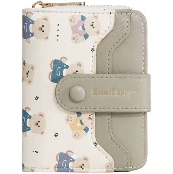 Baellerry detská peňaženka s medvedíkom Zelená 65230378
