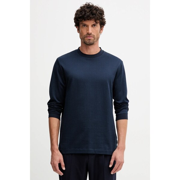 Bavlnené tričko s dlhým rukávom BOSS H-Talley 432 65233854