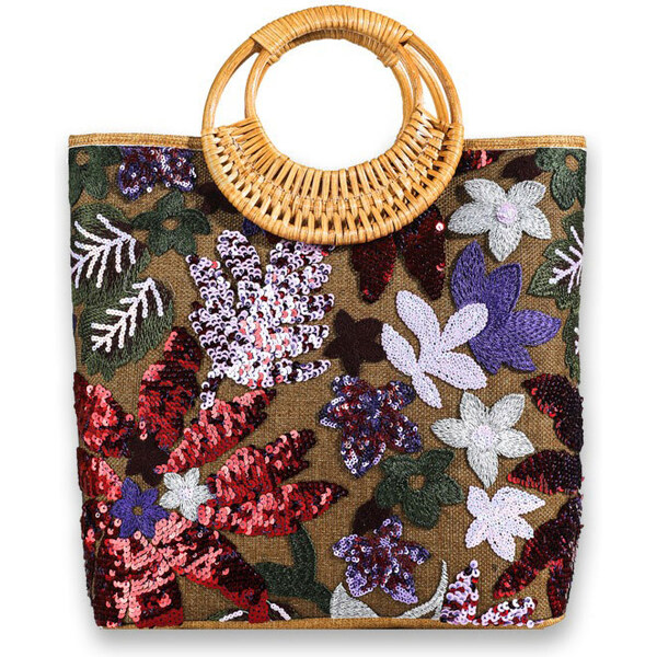 Lifestyle Plážová taška s flitrami a bambusovým uchom Sparkle 65230424