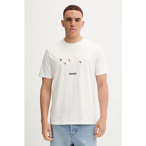 Bavlnené tričko HUGO Dugolini 65234013