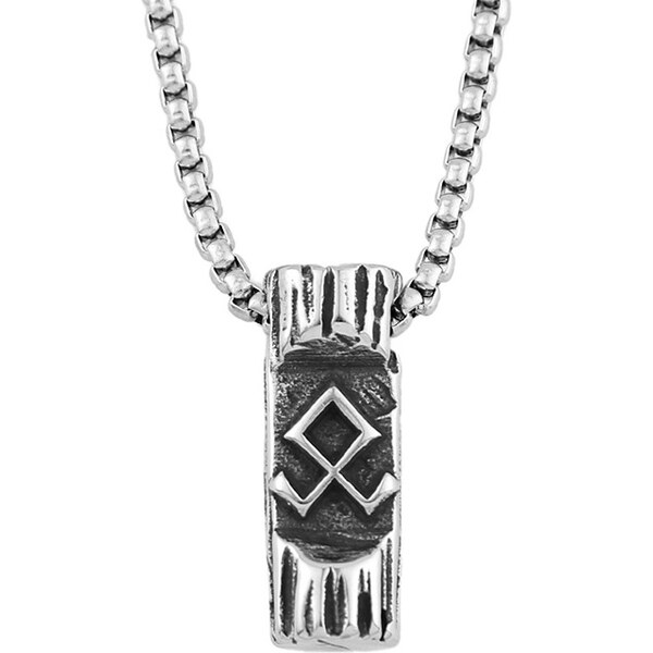 Impress Jewelry Oceľový prívesok s runou Othala – Sila pôvodu 65230447