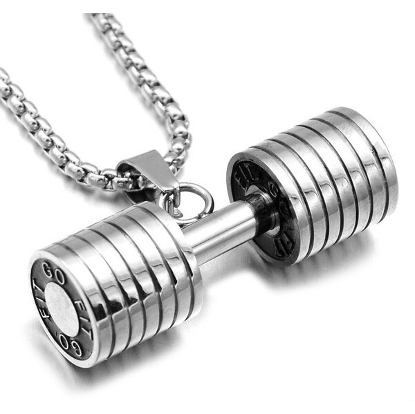 Impress Jewelry Prívesok z chirurgickej ocele Činka Go Fit Strieborná 65230452