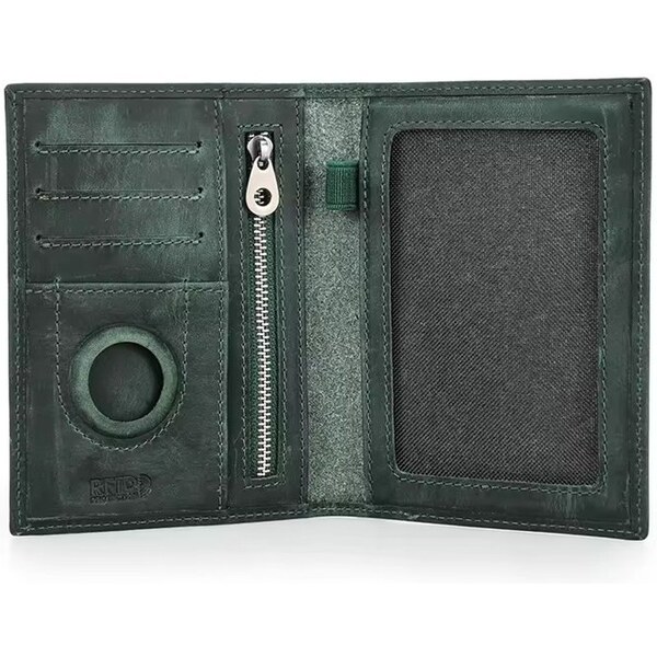 Contacts kožené puzdro na pas a doklady Rapp Zelené 65230451