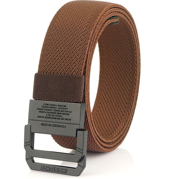 Lifestyle Nylonový opasok s kovovou prackou Hanovre Hnedý 65230489