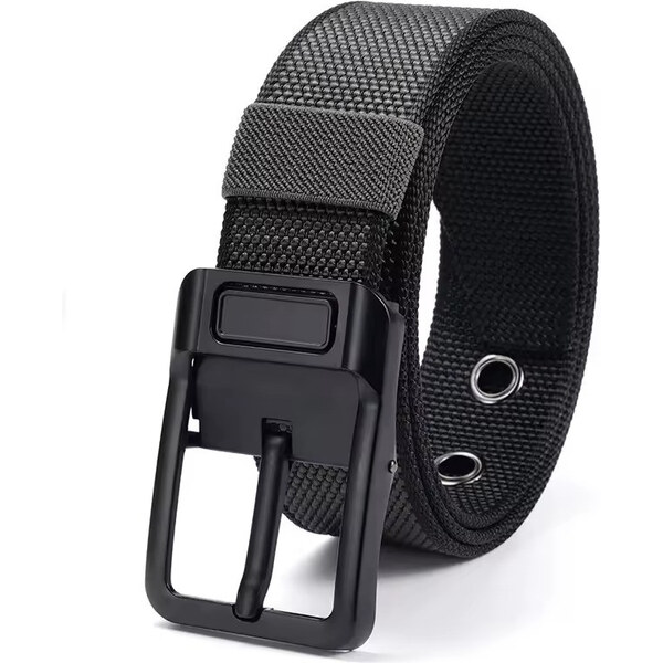 Lifestyle Nylonový opasok s kovovou prackou Rampon Čierny 65230516