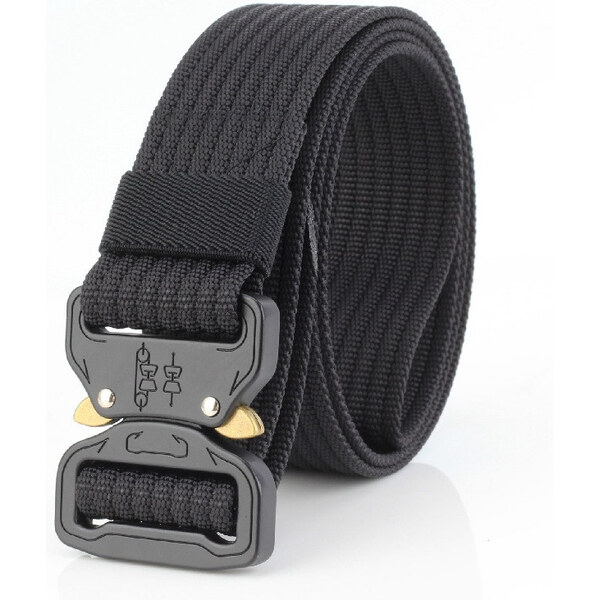 Twins Pánsky plátený opasok Military Junot Čierny 65230522