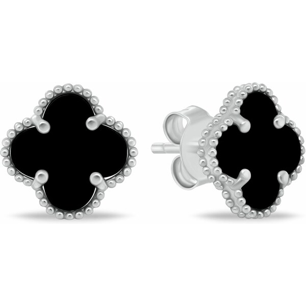 Brilio Silver Krásne strieborné náušnice Štvorlístok EA1157WBC 66597113