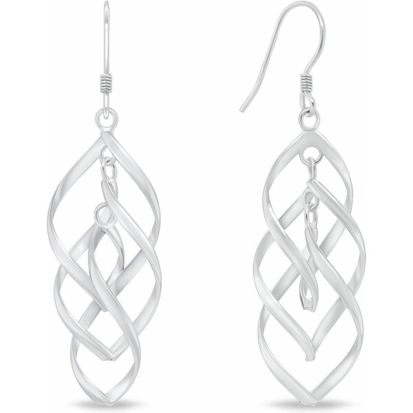 Brilio Silver Jedinečné dlhé náušnice zo striebra EA1196W 66582092