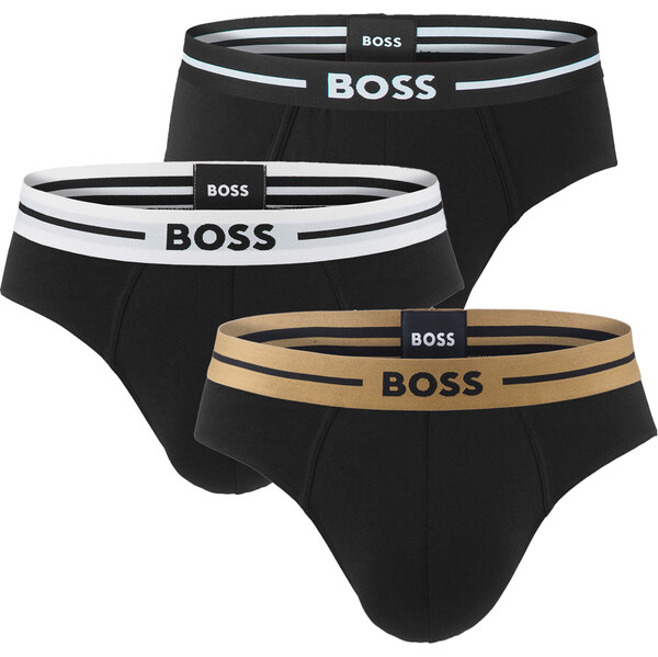 BOSS - slipy 3PACK BOLD eco friendly organic cotton BOLD black / 65235763