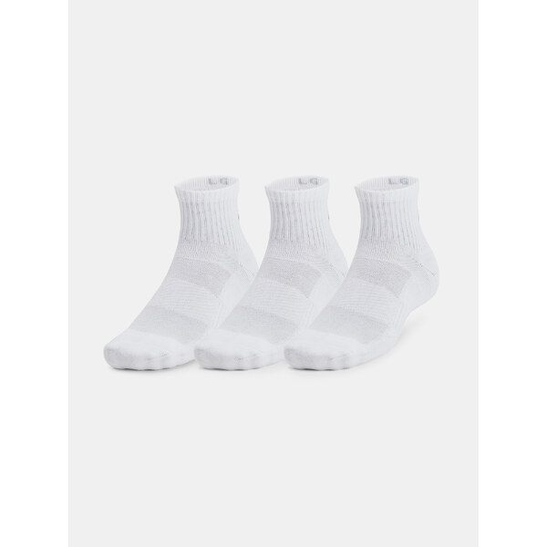 Unisex socks Under Armour Unisex UA TC 3pk Qtr-WHT - unisex 65278162