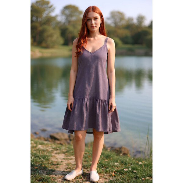 Lotika Linen Letné ľanové šaty obojstranné 2v1 65236062