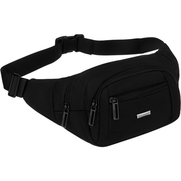 Pánska čierna športová ľadvinka Rovicky z odolnej cordury s viacerými 65236855