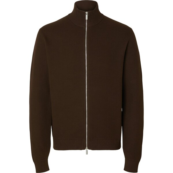 SELECTED Kardigán tmavohnedá 65237787