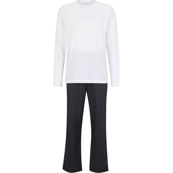 Calvin Klein Underwear Dlhé pyžamo tmelová / námornícka modrá / 65237794