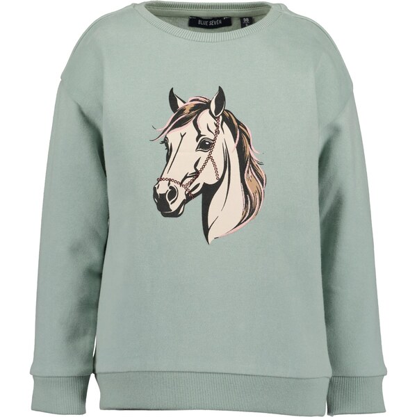 BLUE SEVEN Mikina nebielená / brokátová / pastelovo zelená / čierna 65878542