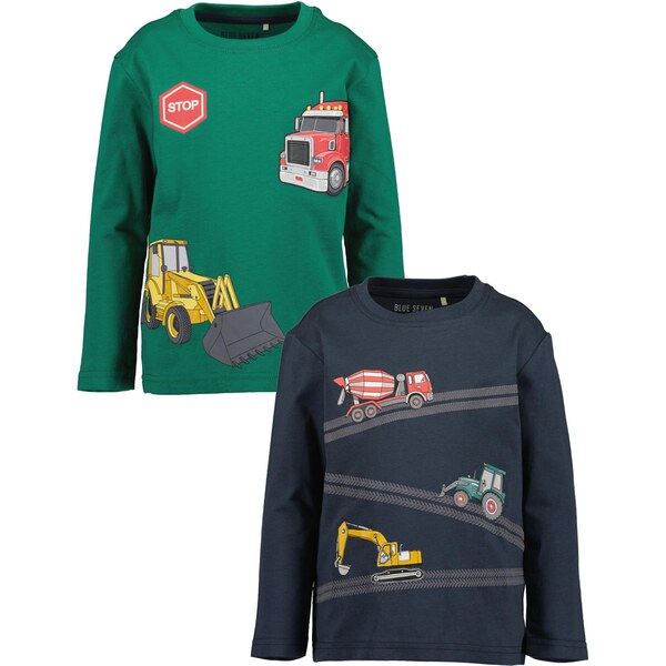 BLUE SEVEN Tričko námornícka modrá / žltá / tmavosivá / zelená 65905317