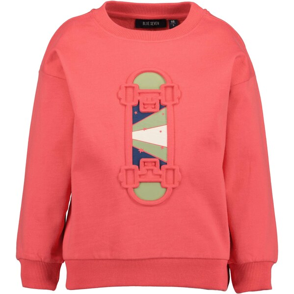 BLUE SEVEN Mikina námornícka modrá / pastelovo zelená / svetločervená 65878605