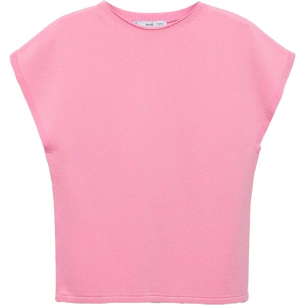 MANGO Vyšívaný top CAMIN ružová 65886303
