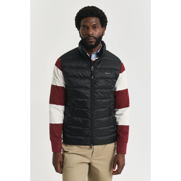VESTA GANT LIGHT DOWN VEST BLACK 64944457